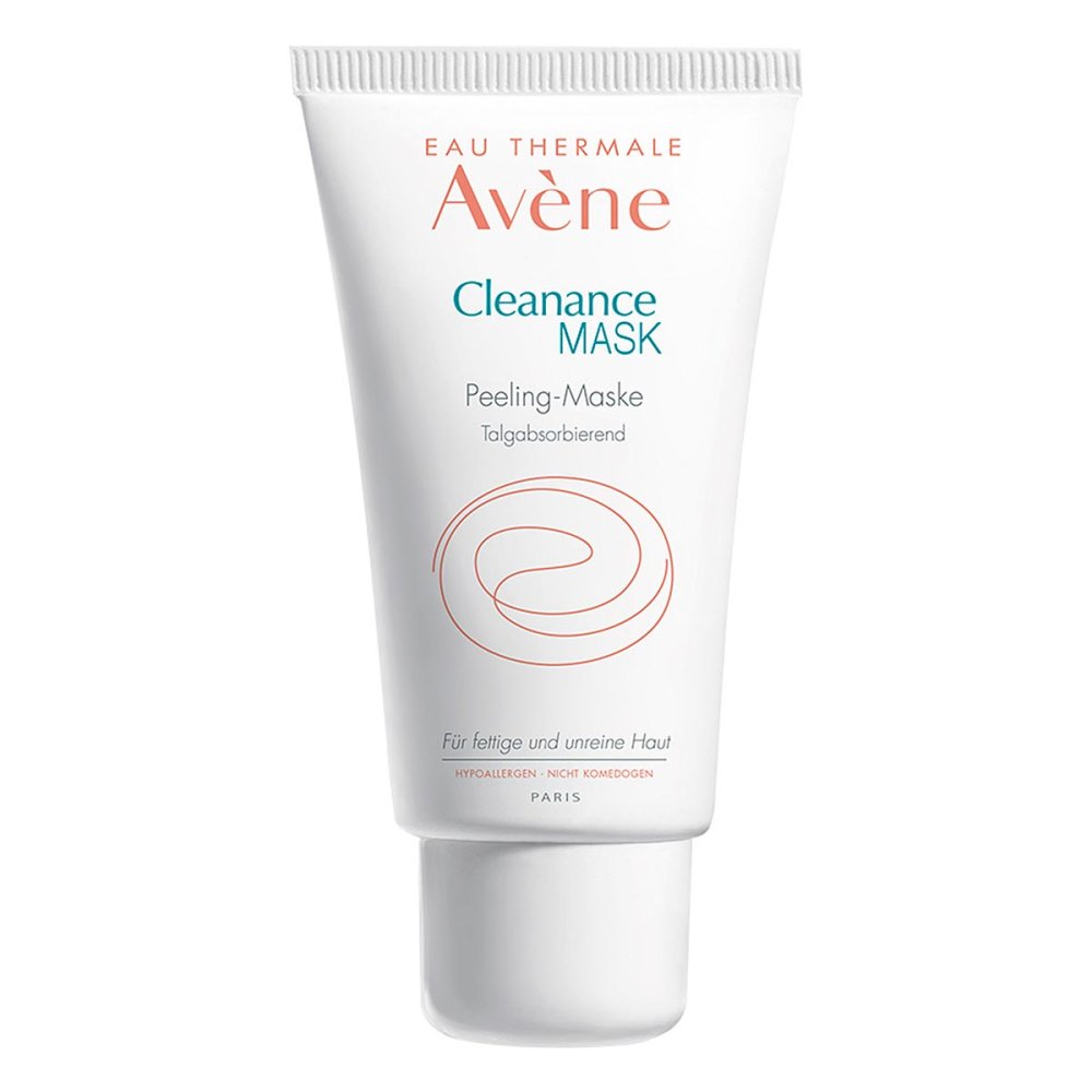 Das Produktfoto zeigt Avene Cleanance Mask Peeling Maske Nat.Zellulose (50 ml) PZN 17257660