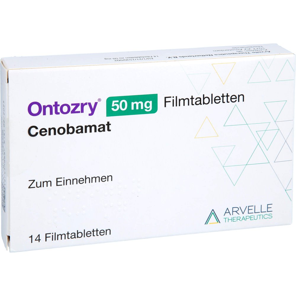 Das Produktfoto zeigt Ontozry 50 Mg Filmtabletten (14 stk) PZN 17259305