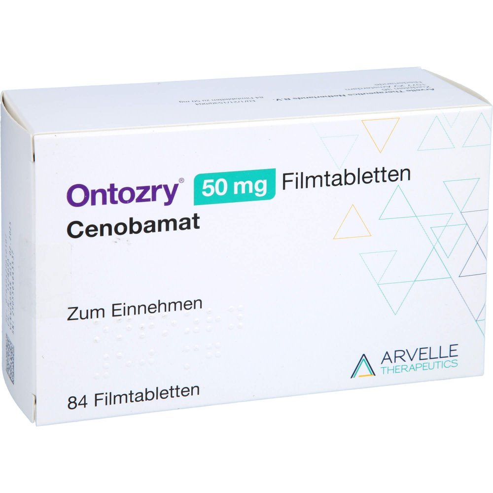 Das Produktfoto zeigt Ontozry 50 Mg Filmtabletten (84 stk) PZN 17259328