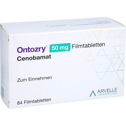 Das Produktfoto zeigt Ontozry 50 Mg Filmtabletten (84 stk) PZN 17259328