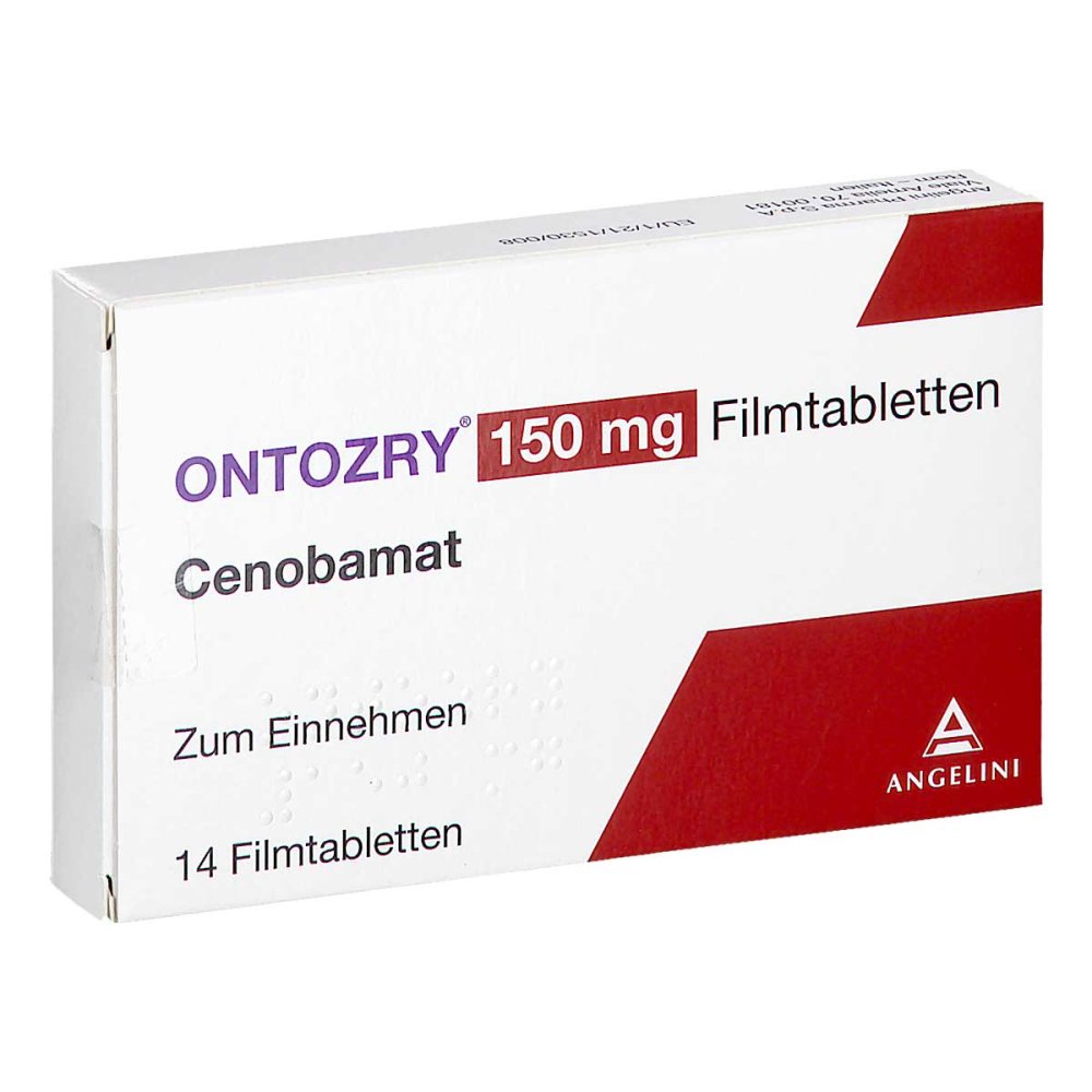 Das Produktfoto zeigt Ontozry 150 Mg Filmtabletten (14 stk) PZN 17259363
