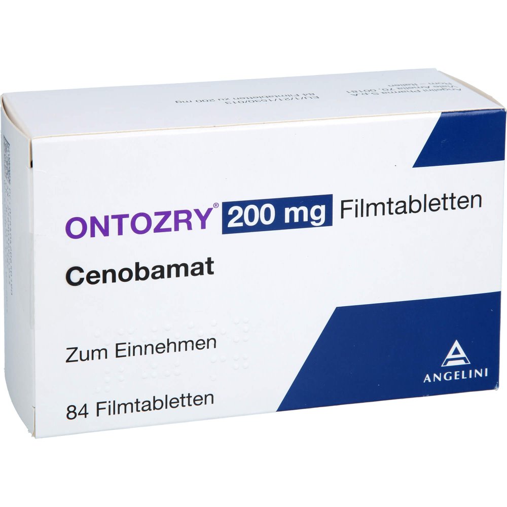 Das Produktfoto zeigt Ontozry 200 Mg Filmtabletten (84 stk) PZN 17259452