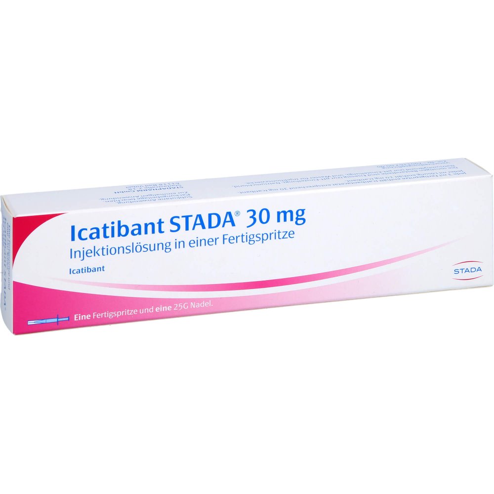 Das Produktfoto zeigt Icatibant Stada 30 Mg Inj.-Lösung Fertigspr. (1 stk) PZN 17260662