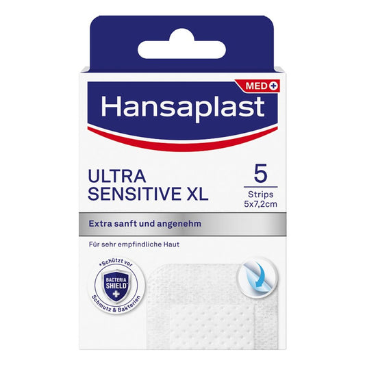 Hansaplast Ultra Sensitive Wundverband 5x7,2 Cm Xl (5 stk)