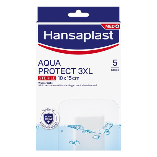 Hansaplast Aqua Protect Wundverb.Steril 10x15 Cm (5 stk)