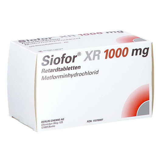 Siofor Xr 1000 Mg Retardtabletten (120 stk)
