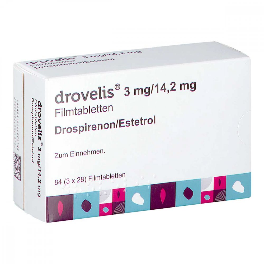 Drovelis 3 Mg/14,2 Mg Filmtabletten (3X28 stk)