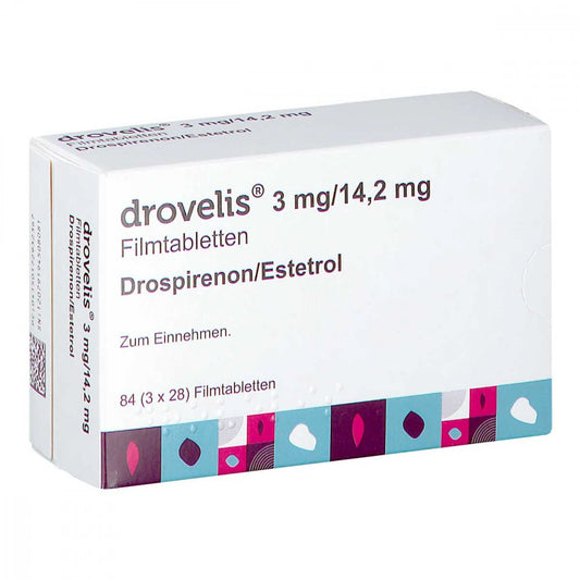 Drovelis 3 Mg/14,2 Mg Filmtabletten (3X28 stk)