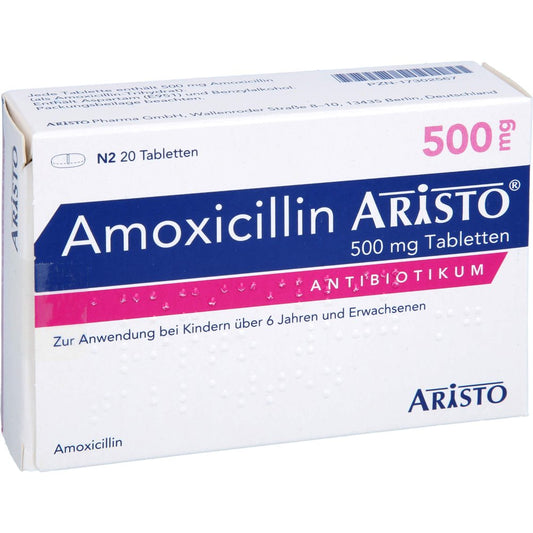 Amoxicillin Aristo 500 Mg Tabletten (20 stk)