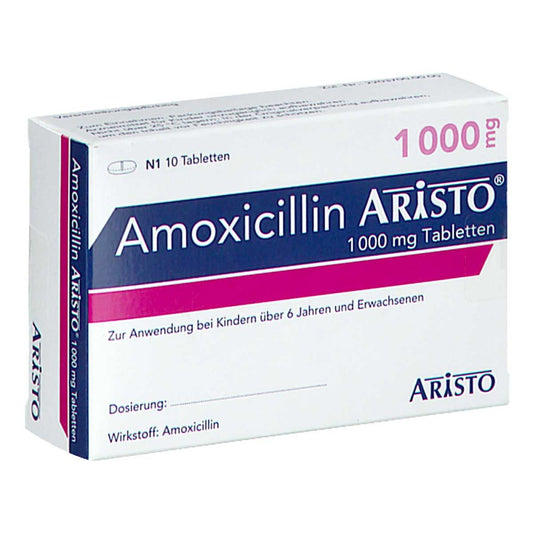 Amoxicillin Aristo 1000 Mg Tabletten (10 stk)