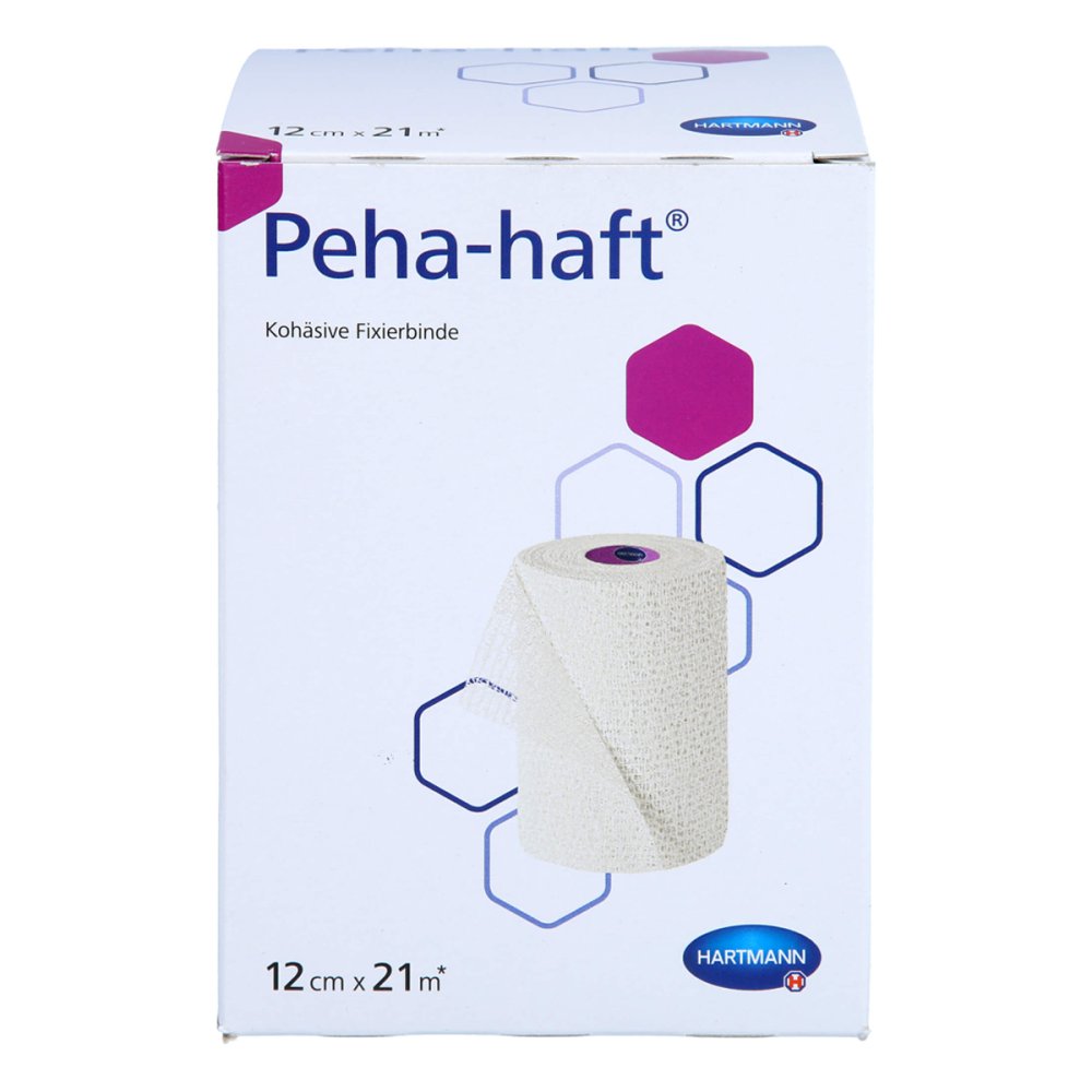 Das Produktfoto zeigt Peha-Haft Fixierbinde Latexfrei 12 Cmx21 M (1 stk) PZN 17304885