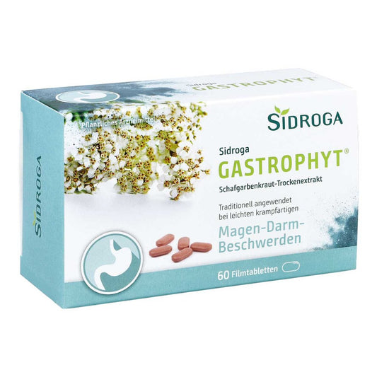 Das Produktfoto zeigt Sidroga Gastrophyt 250 Mg Filmtabletten (60 stk) PZN 17306594