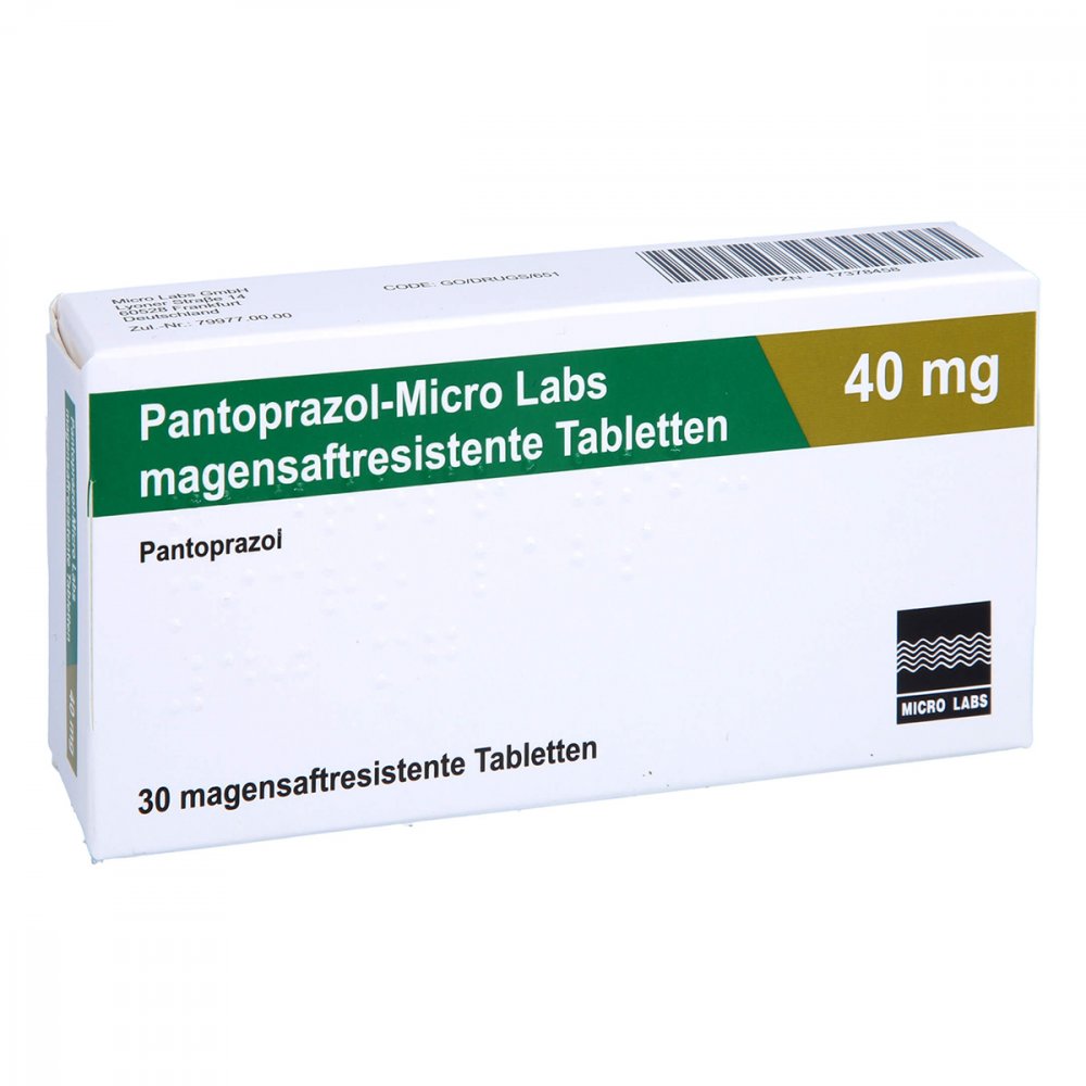 Pantoprazol-Micro Labs 40 Mg Magensaftr.Tabletten (30 stk)