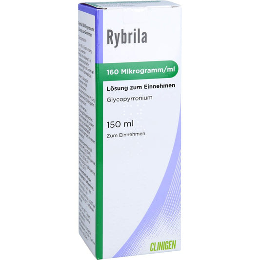 Das Produktfoto zeigt Rybrila 160 Mikrogramm/Ml Lösung Zum Einnehmen (150 ml) PZN 17379995