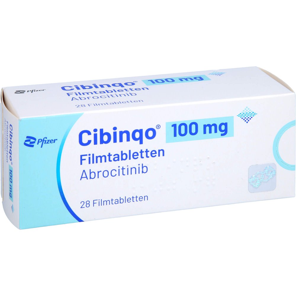 Das Produktfoto zeigt Cibinqo 100 Mg Filmtabletten (28 stk) PZN 17388043