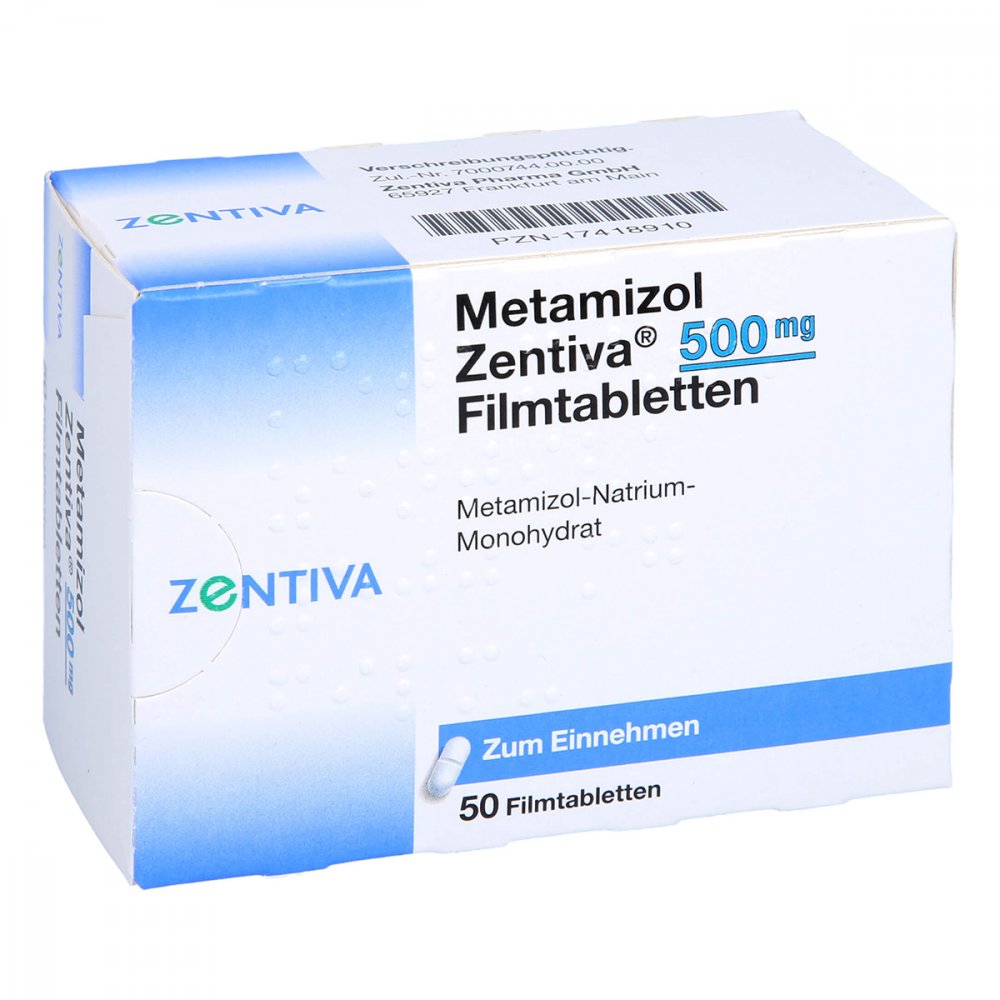 Metamizol Zentiva 500 Mg Filmtabletten (50 stk)