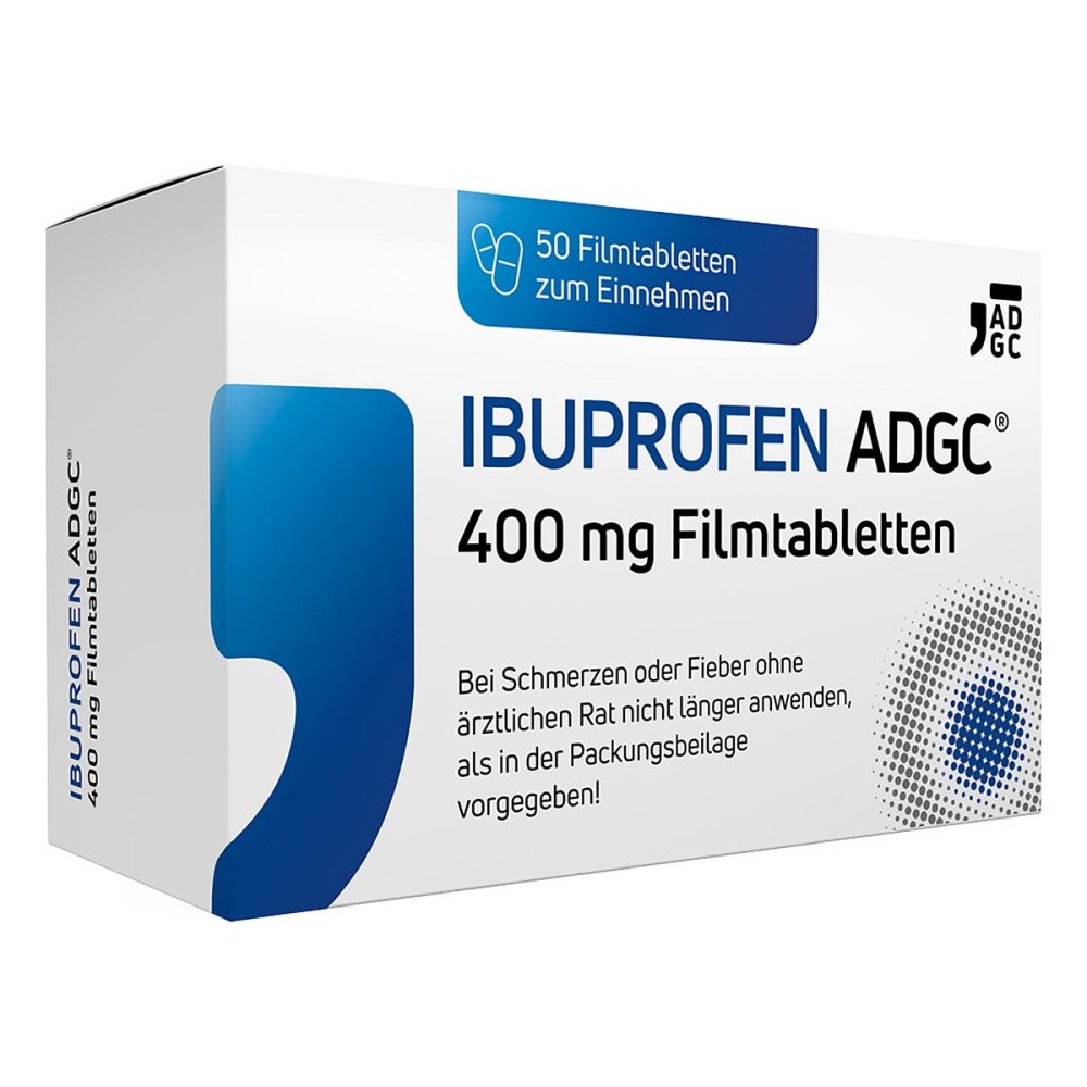 Ibuprofen Adgc 400 Mg Filmtabletten (50 stk)