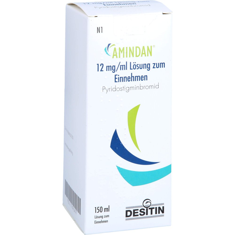 Das Produktfoto zeigt Amindan 12 Mg/Ml Lösung Zum Einnehmen (150 ml) PZN 17490497