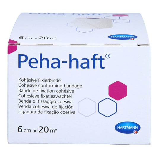 Das Produktfoto zeigt Peha-Haft Fixierbinde Latexfrei 6 Cmx20 M (1 stk) PZN 17514625