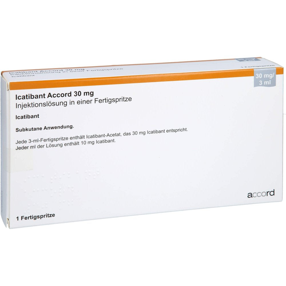 Das Produktfoto zeigt Icatibant Accord 30 Mg Inj.-Lösung Fertigspr. (1 stk) PZN 17518362