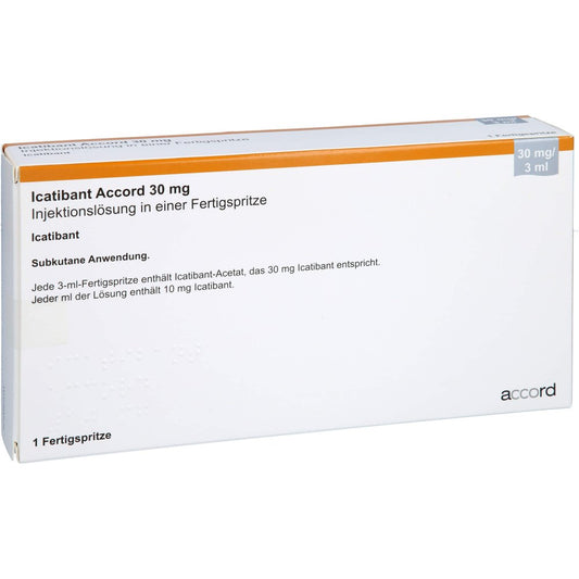 Das Produktfoto zeigt Icatibant Accord 30 Mg Inj.-Lösung Fertigspr. (1 stk) PZN 17518362