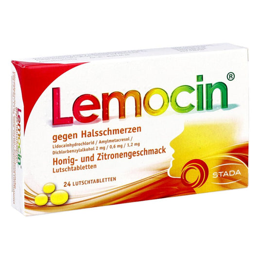 Lemocin Gegen Halsschmerzen Honig-U.Zitroneng.Lut. (24 stk)