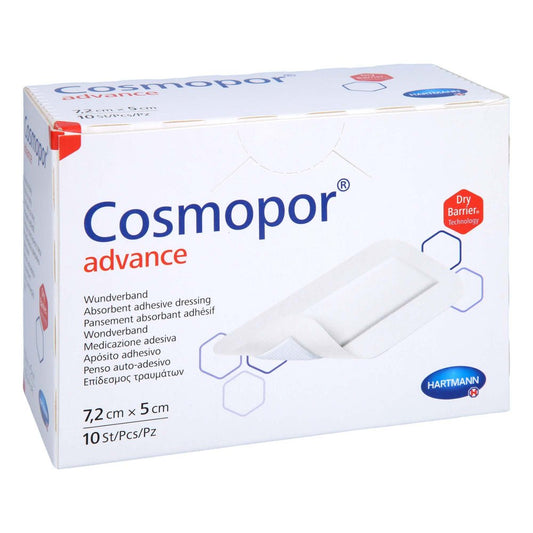 Das Produktfoto zeigt Cosmopor Advance Wundverband 5x7,2 Cm (10 stk) PZN 17565775