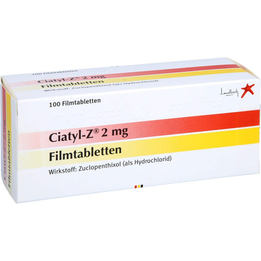 Das Produktfoto zeigt Ciatyl-Z 2 Mg Filmtabletten (100 stk) PZN 17580125