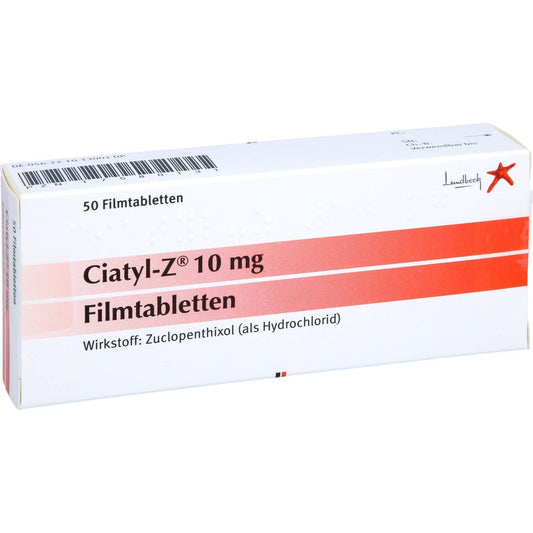 Das Produktfoto zeigt Ciatyl-Z 10 Mg Filmtabletten (50 stk) PZN 17580131
