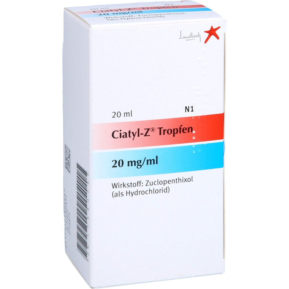 Das Produktfoto zeigt Ciatyl-Z Tropfen 20 Mg/Ml (20 ml) PZN 17580266