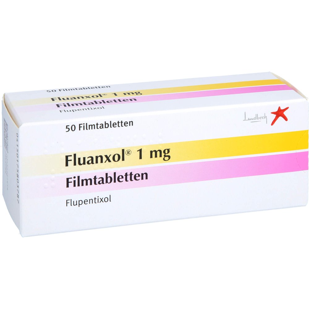 Das Produktfoto zeigt Fluanxol 1 Mg Filmtabletten (50 stk) PZN 17580378