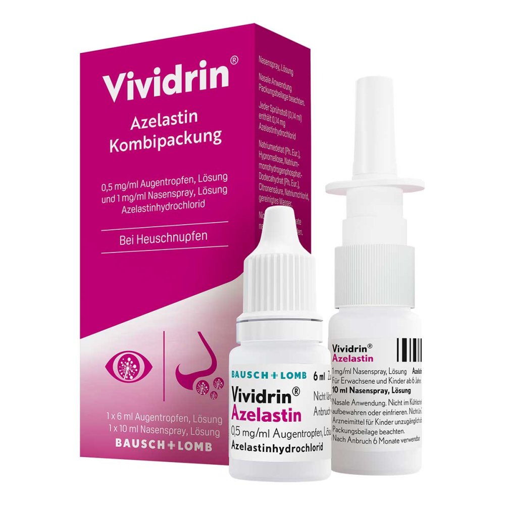 Vividrin Azelastin Kombi.0,5 Mg/Ml Atr+1 Mg/Ml Nas (1 Pck)