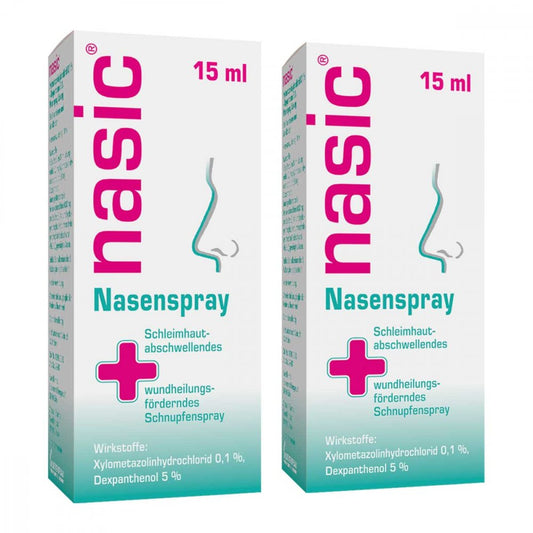 Das Produktfoto zeigt Nasic Nasenspray (2X15 ml) PZN 17587239