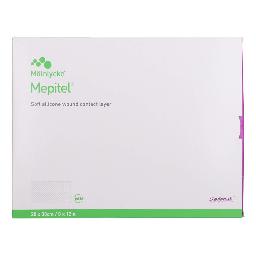 Das Produktfoto zeigt Mepitel Silikon Netzverband 20x30 Cm Steril (5 stk) PZN 17606014