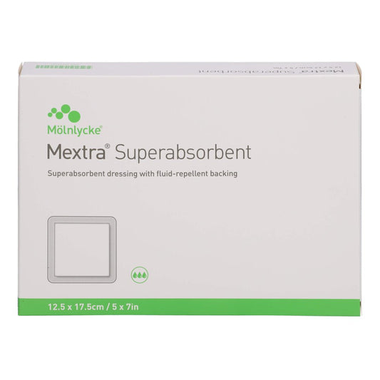 Das Produktfoto zeigt Mextra Superabsorbent Verband 12,5x17,5 Cm (10 stk) PZN 17606132