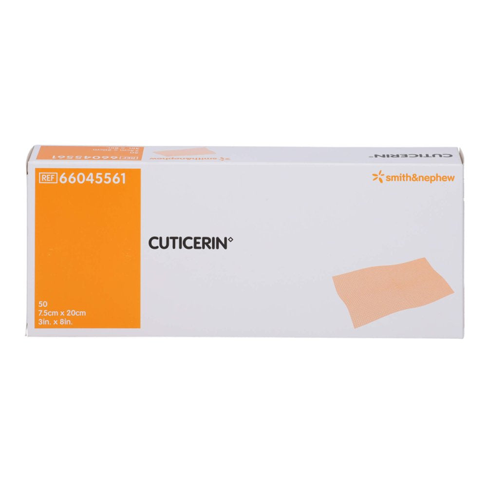 Das Produktfoto zeigt Cuticerin 7,5x20 Cm Gaze M.Salbenbeschichtung (50 stk) PZN 17606267