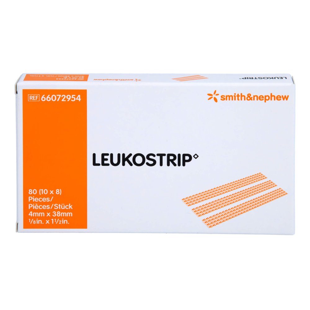Das Produktfoto zeigt Leukostrip Wundnahtstreifen 4x38 Mm (10X8 stk) PZN 17606439