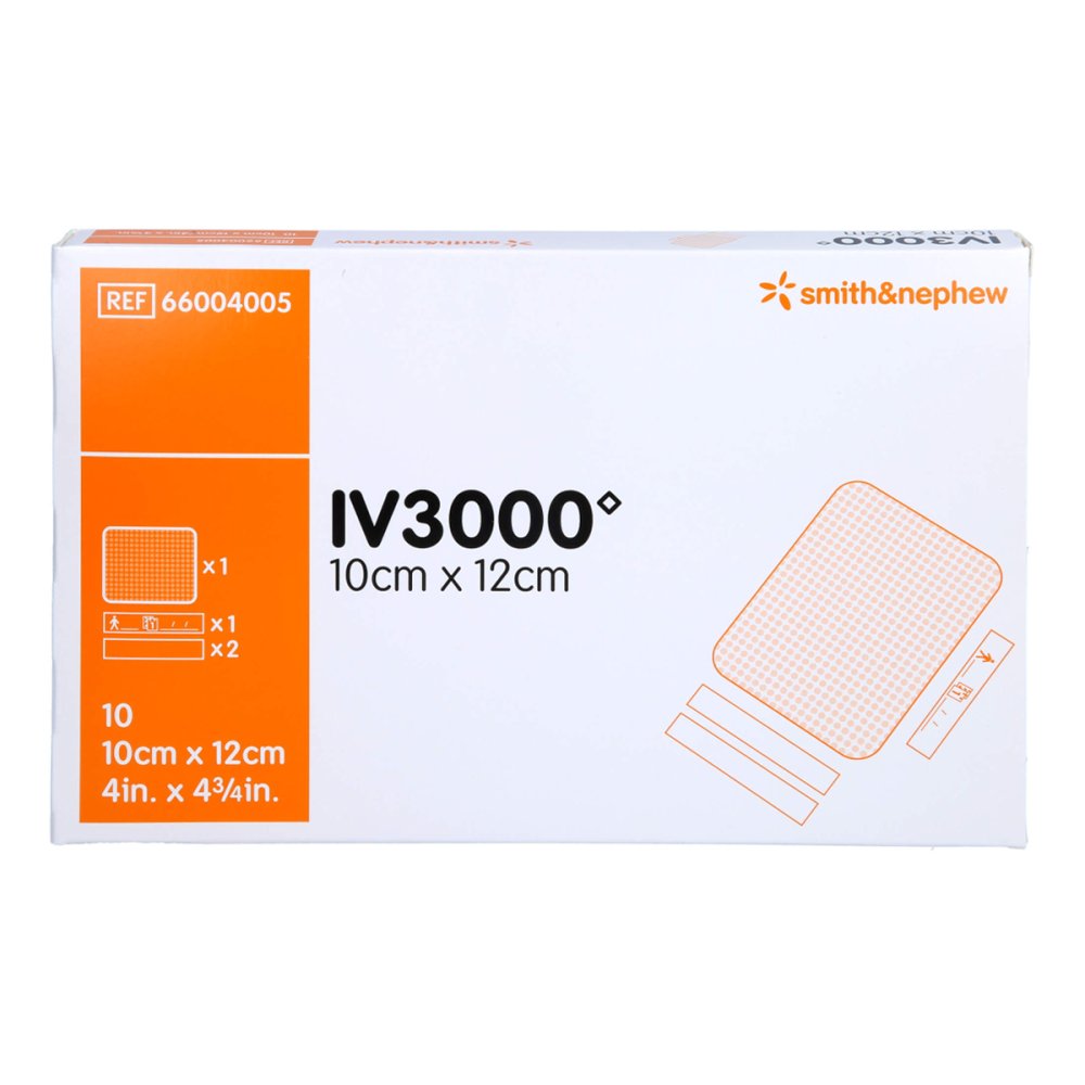 Das Produktfoto zeigt Opsite Iv 3000 10x12 Cm Transp.Kanülenfixier. (10 stk) PZN 17606497