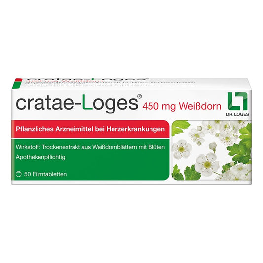Cratae-Loges 450 Mg Weißdorn Filmtabletten (50 stk)