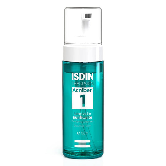 Das Produktfoto zeigt Isdin Acniben Teen Klärende Gesichtsreinig.Schaum (150 ml) PZN 17618313