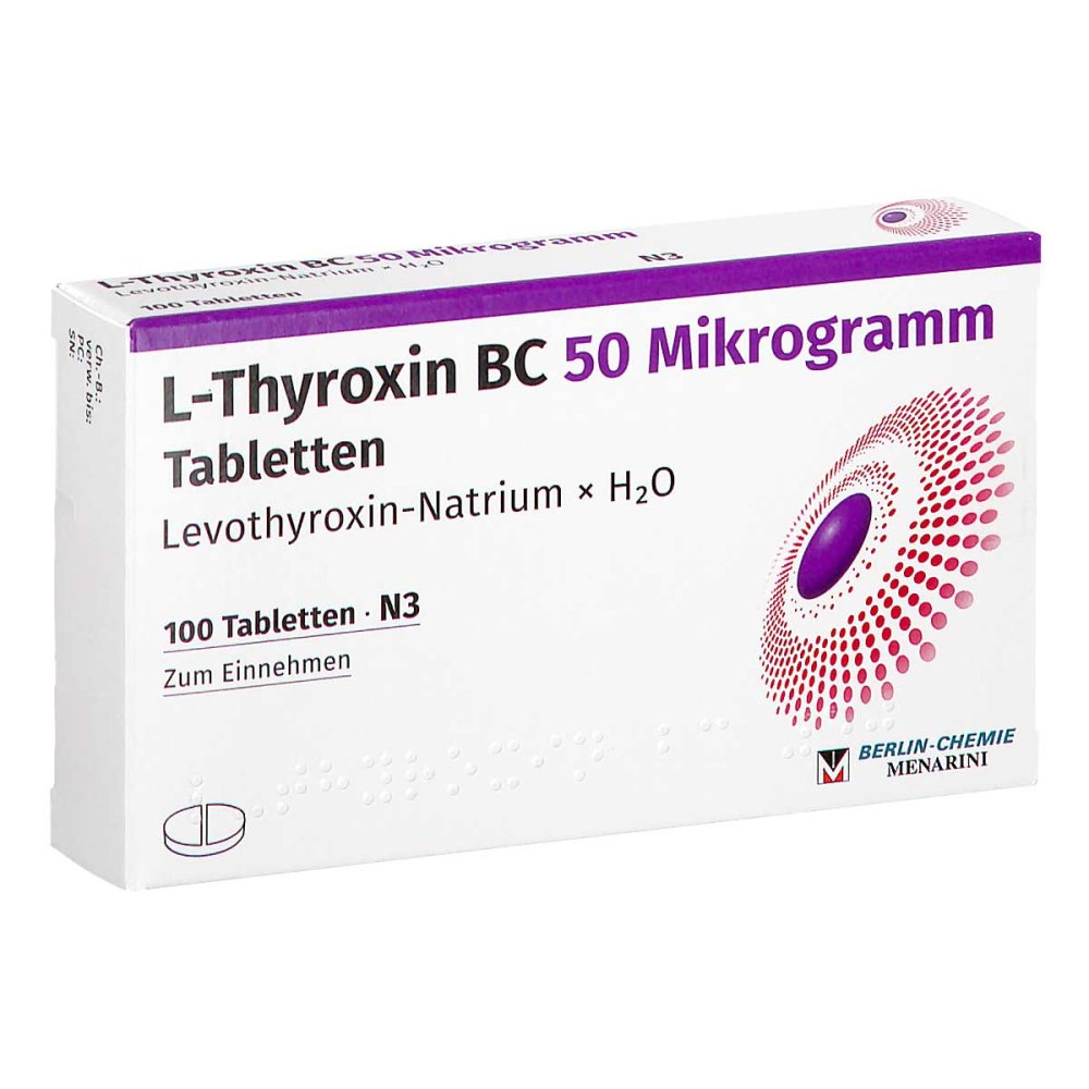 L-Thyroxin Bc 50 Mikrogramm Tabletten (100 stk)