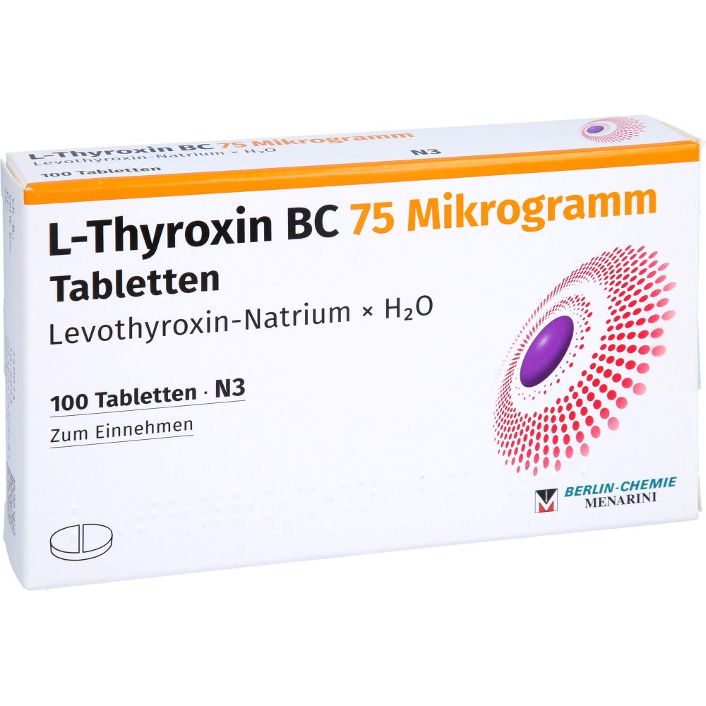 L-Thyroxin Bc 75 Mikrogramm Tabletten (100 stk)