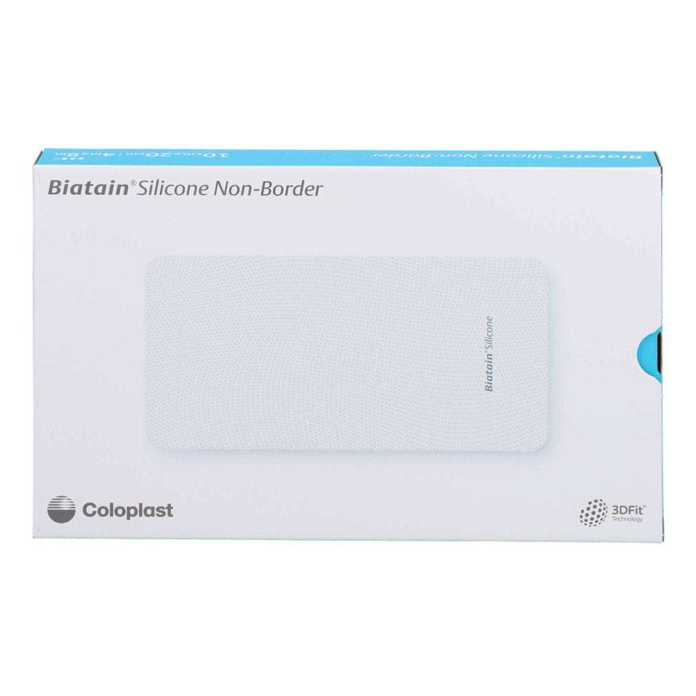 Das Produktfoto zeigt Biatain Silicone Non-Border Schaumverb.10x20 Cm (5 stk) PZN 17639338