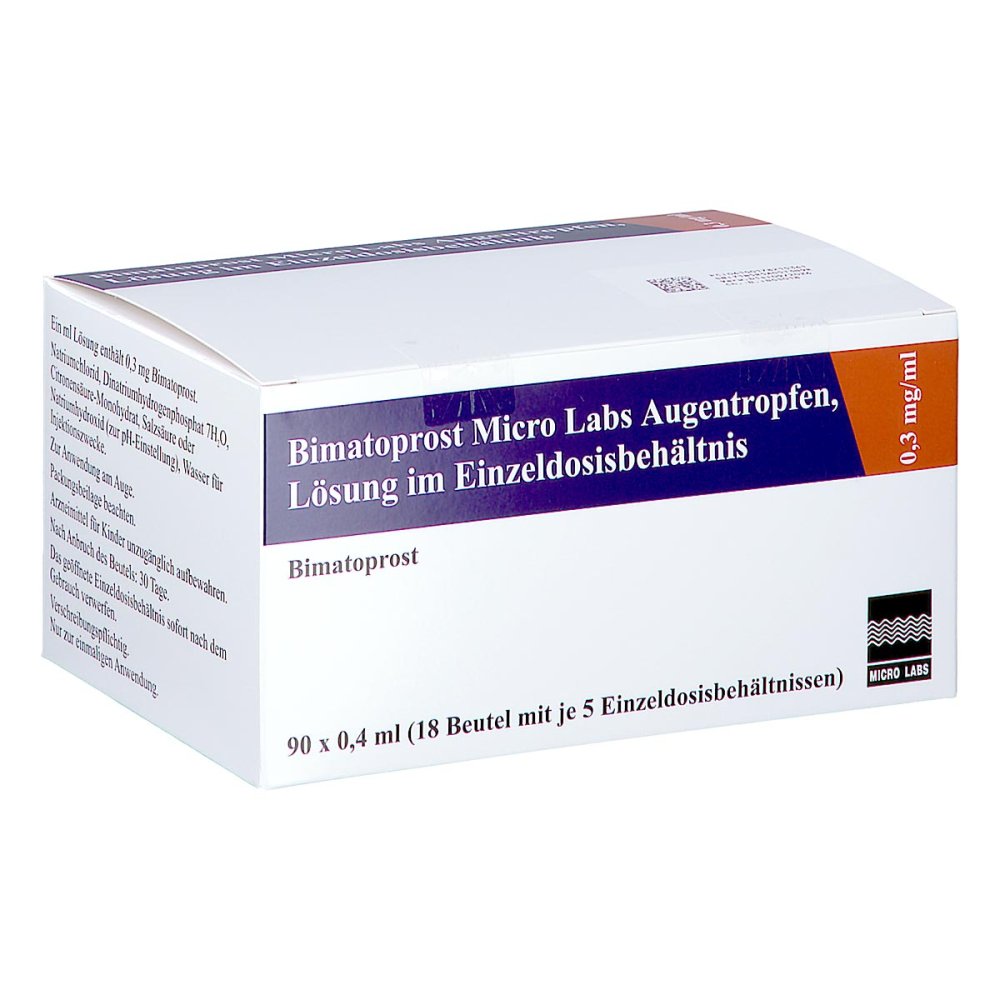 Bimatoprost Micro Labs 0,3 Mg/Ml Atr Lsg.Einzeldos (90X0.4 ml)