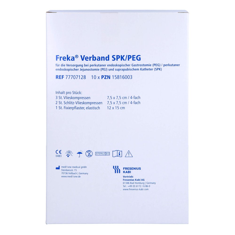 Das Produktfoto zeigt Freka Verband Spk/Peg (1X10 stk) PZN 17859488