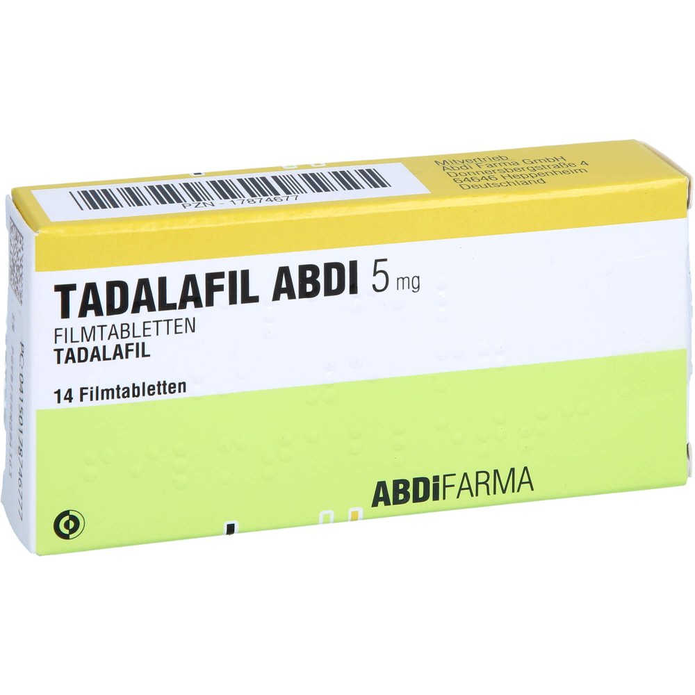 Tadalafil Abdi 5 Mg Filmtabletten (14 stk)