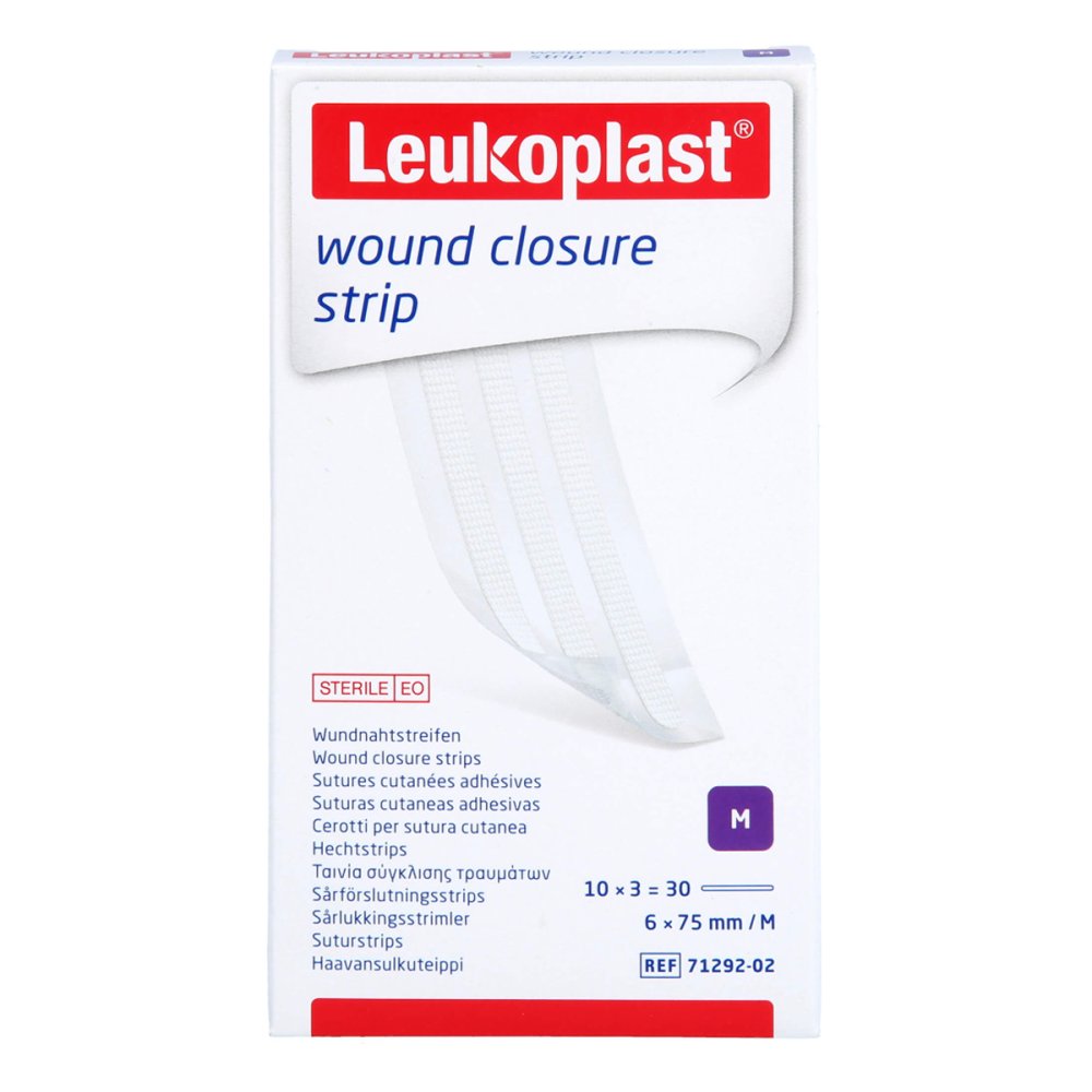 Leukoplast Wound Closure Strip 6x75 Mm Weiß (10X3 stk)
