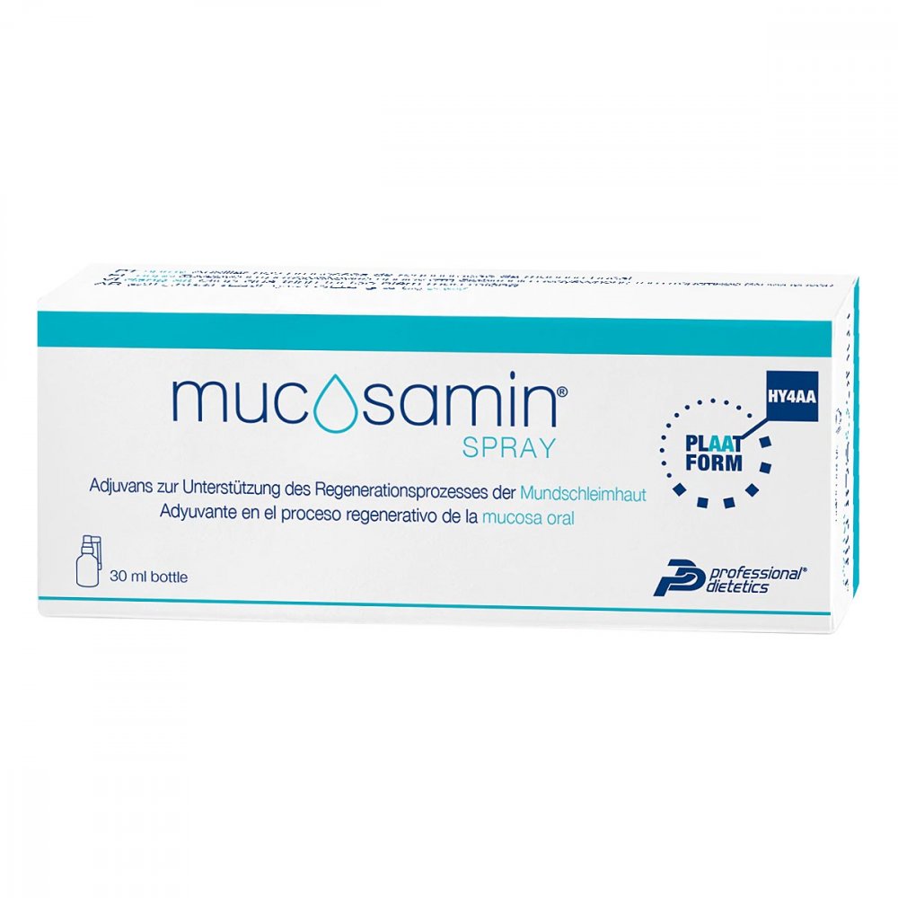 Das Produktfoto zeigt Mucosamin Mundspray (30 ml) PZN 17878103