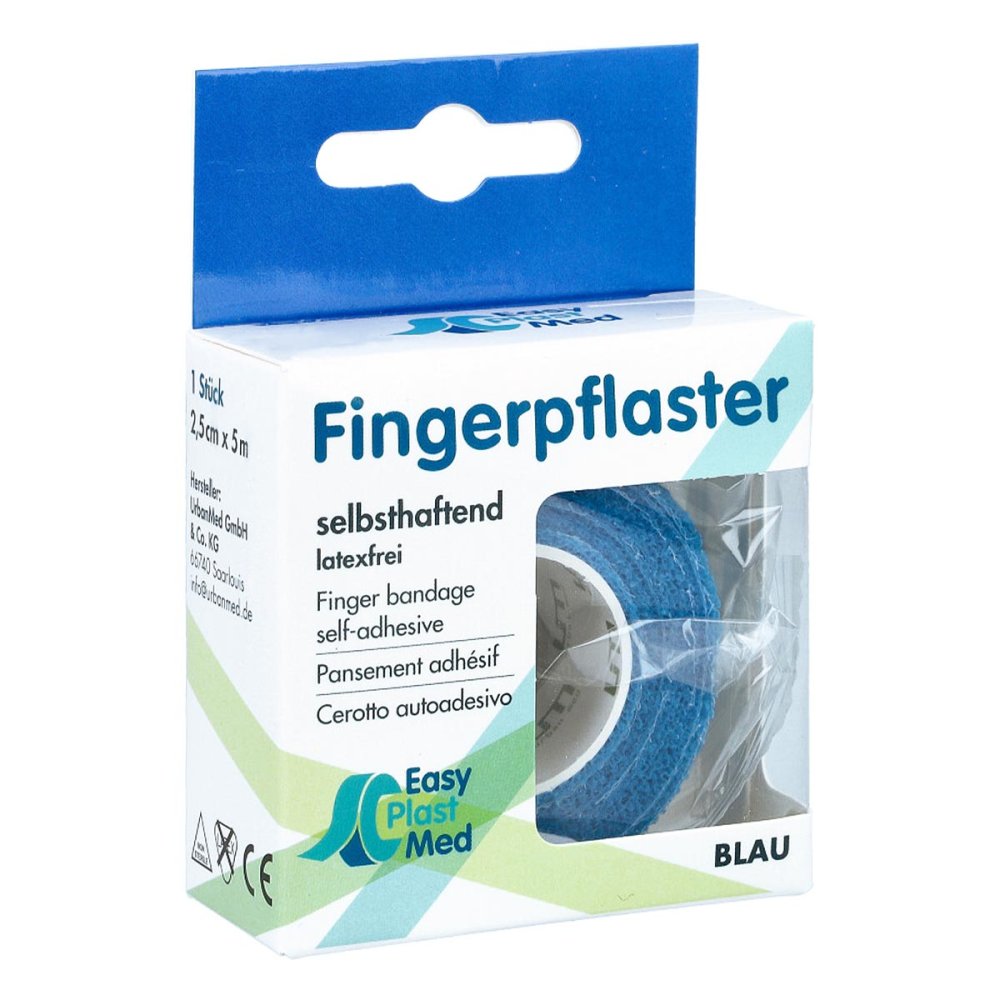 Um Easyplast Fingerpfl.Selbsth.2,5cmx5m Blau (1 stk)