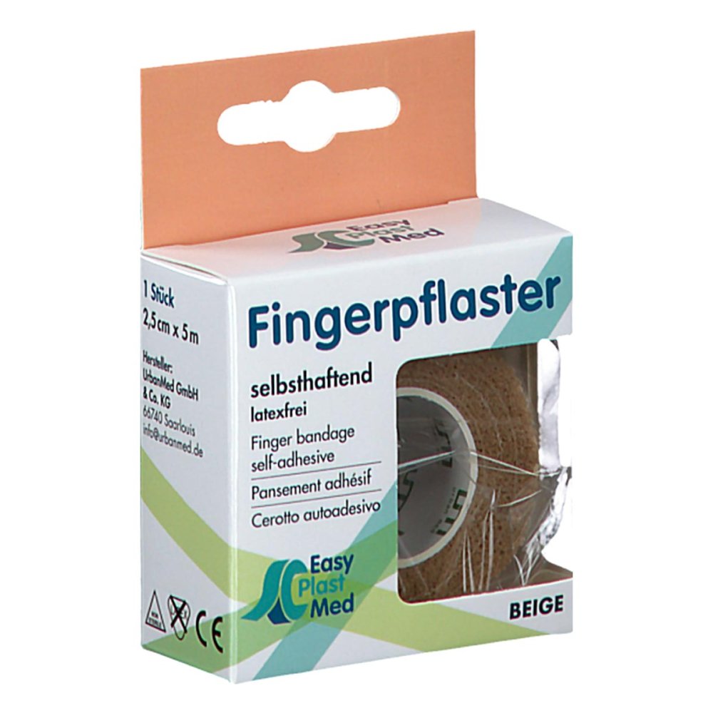 Um Easyplast Fingerpfl.Selbsth.2,5cmx5m Beige (1 stk)